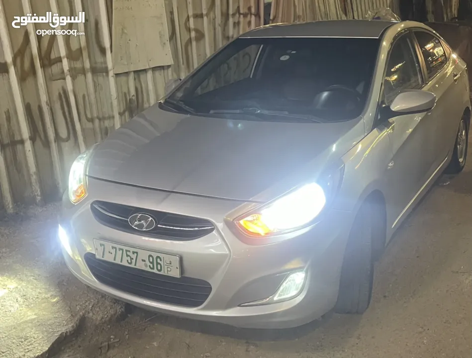 هونداي اكسنت  2014  مطور 1400 جير 6 غيار والفحص مرفق بلصور الله يبارك لصاحب النصيب