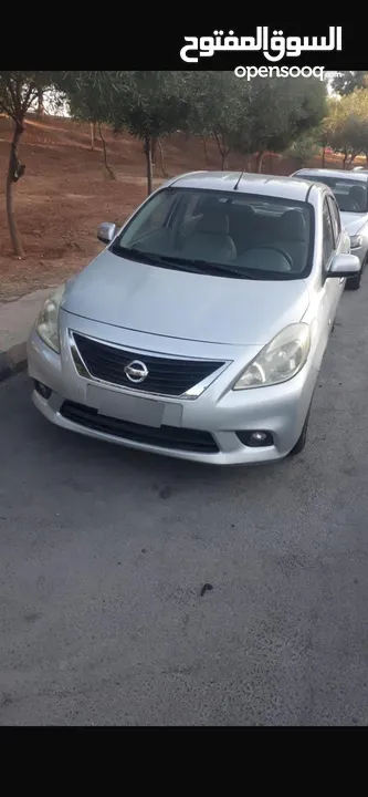نيسان صني موديل 2012 لون سلفر فحص كامل جمرك لم تعمل سياحي بحاله ممتازه