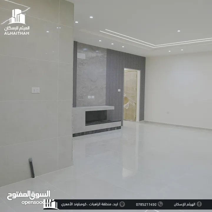 شقق فاخرة للبيع في محافظة اربد منطقة الراهبات ( اسكانات الهيثم ) تشطيبات مميزة و مساحات مختلفة
