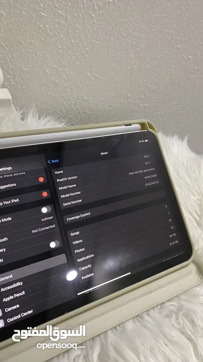 ايباد ميني 6 بحالة ممتازه جدا