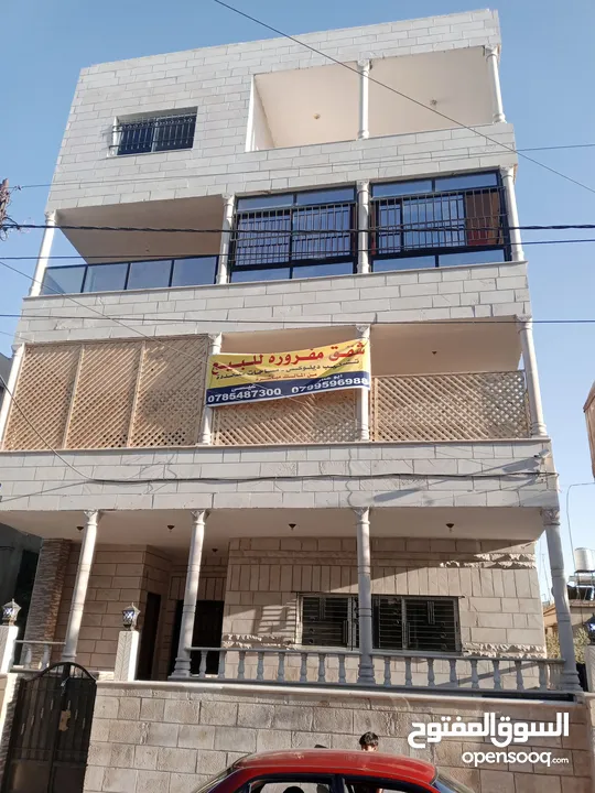 شقق  للبيع الزرقاء الجديده شارع 16بمساحات متعدده