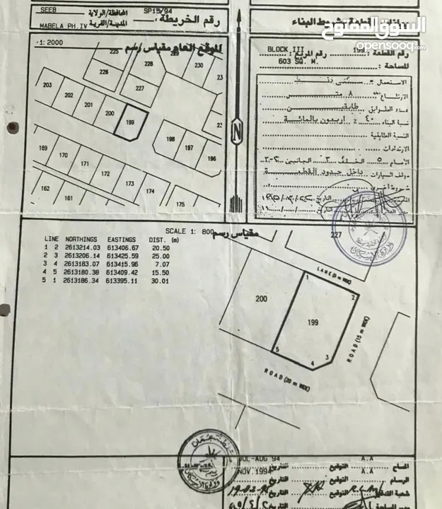 **أرض سكنية سوبر كورنر في المعبيلة 4 **