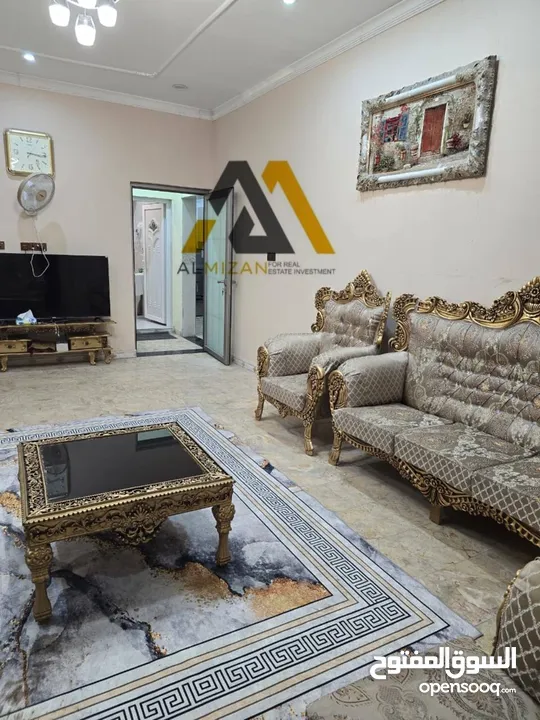 شقة مؤثثة للايجار - حي صنعاء - طابق اول - مؤثثة بالكامل