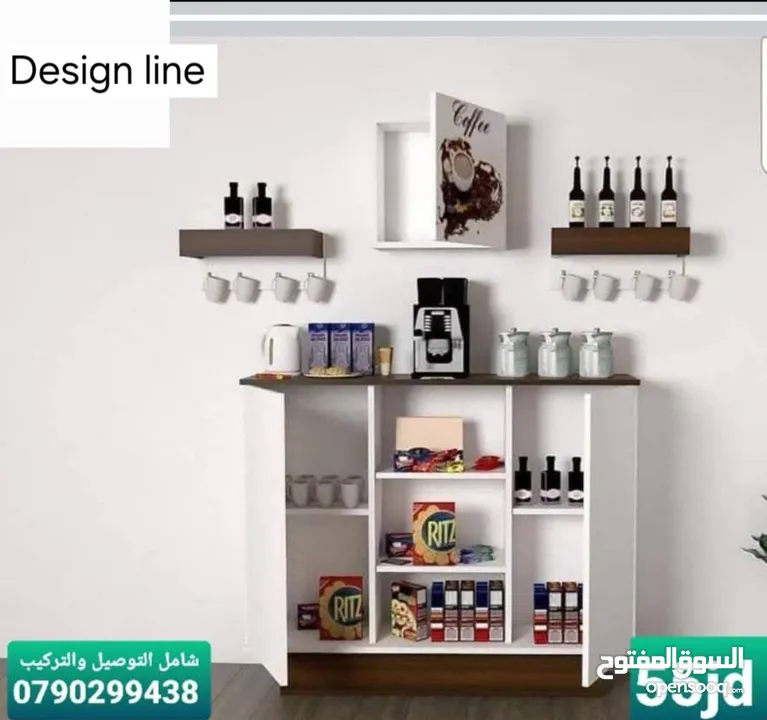 Design line ديكورات خشبية وعروض مستمرة على طاولات الوسط خزائن ملابس خزائن احزية خزائن حمام طاولات