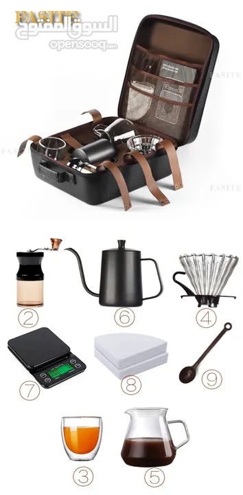 Portable Manual Coffee maker Set.