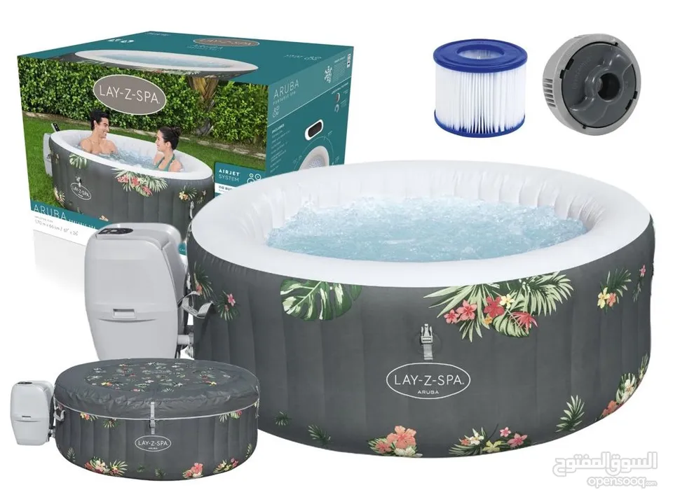 جاكوزي jacuzzi بعدة احجام اجمل جلسات الاسترخاء للمنازل ومراكز العلاج الطبيعي والتجميل
