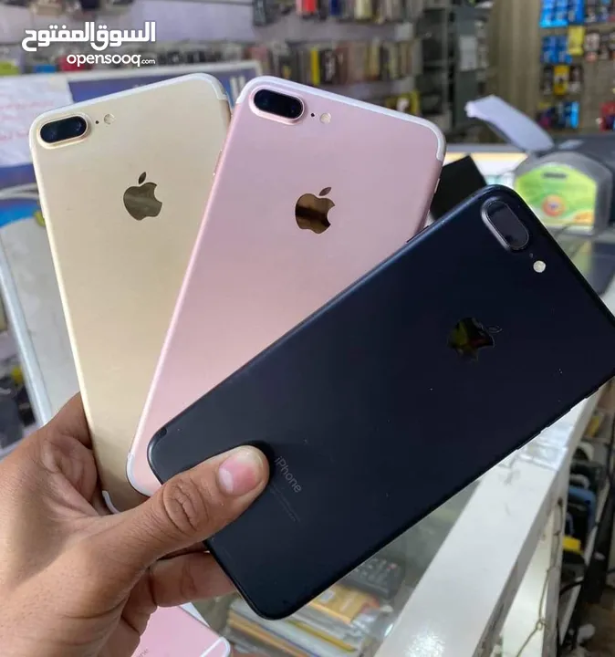 متوفر ايفونات 7 بلس اصلي جيجا 32 و 64 بطاريات مشكل متوفر توصيل وهدية كفر ولزقه وشاحن الاصلي