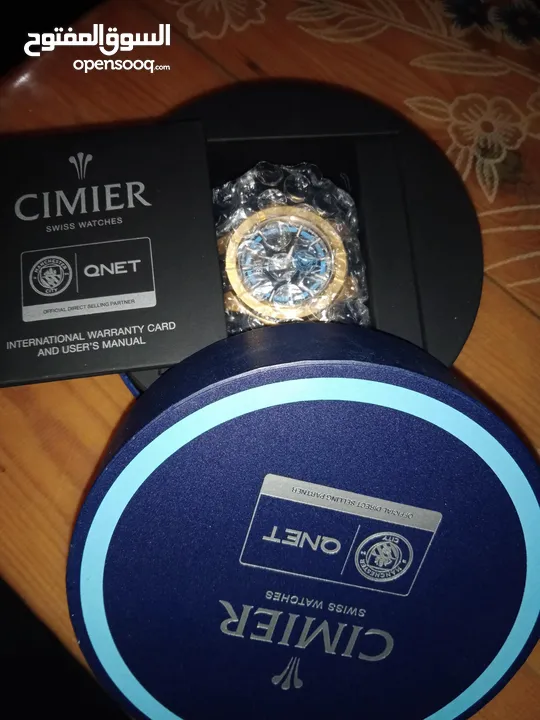 ساعة QNETCITY الأوتوماتيكية - ساعة رجالية CIMIER ذهبية CM2005