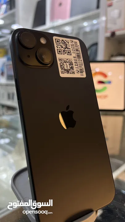 iPhone 15 Plus 128GB Black  وارد شرق أوسط بطارية : 100‎%‎