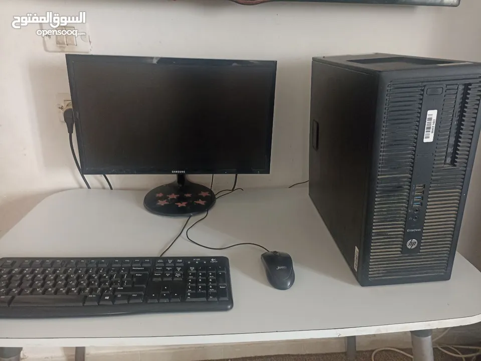 كمبيوتر مكتبي كامل للبيع – مع شاشة 22 بوصة – جاهز للاستخدام الفوري