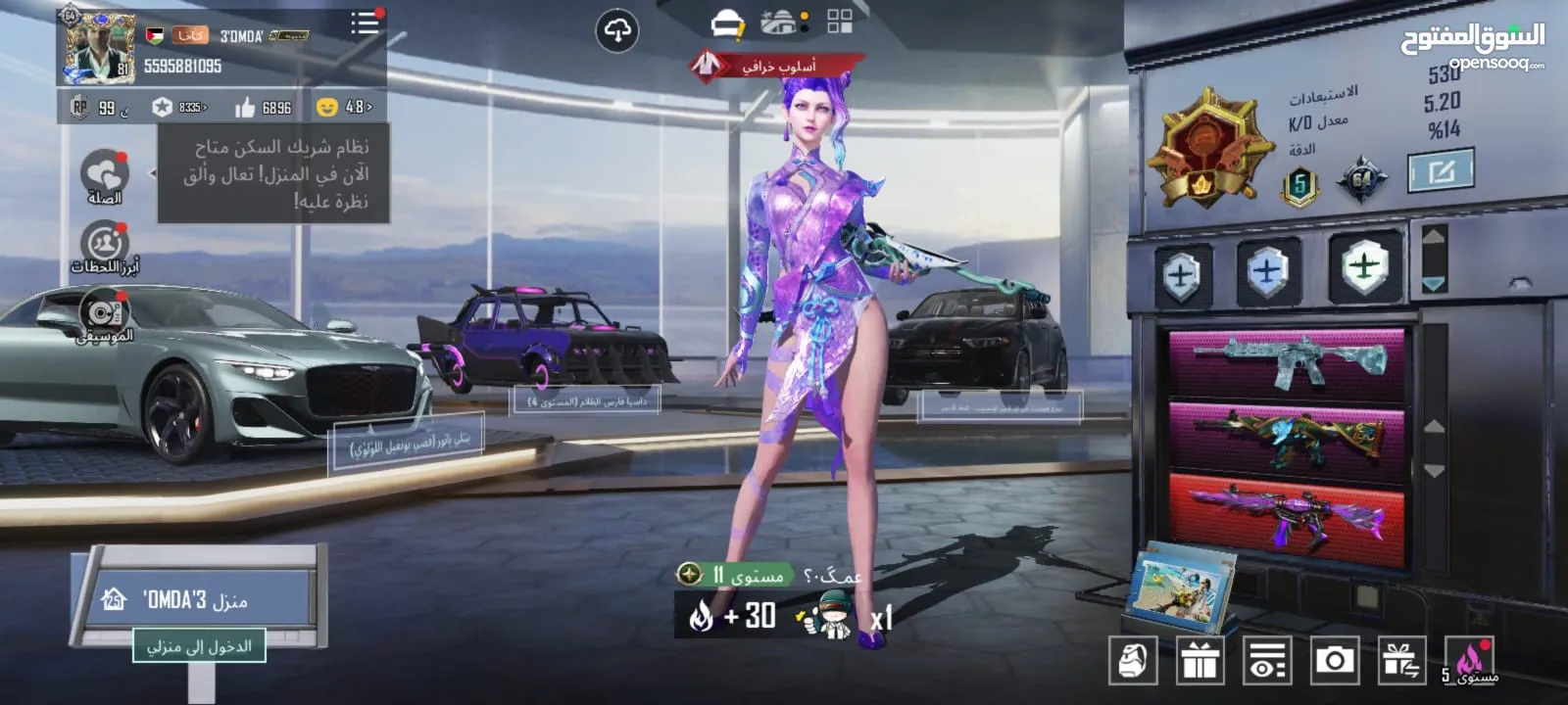 حساب ببجي بسعر مغري مطور واسلحة كل مسج سعر مغريي