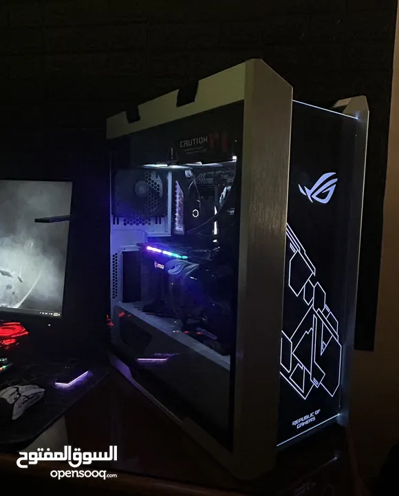 Pc gaming for sell تجميعة قوية صالحة لجميع أنواع العمل الثقيل  كل القطع شاريها جديد مجمعة من شهرين.