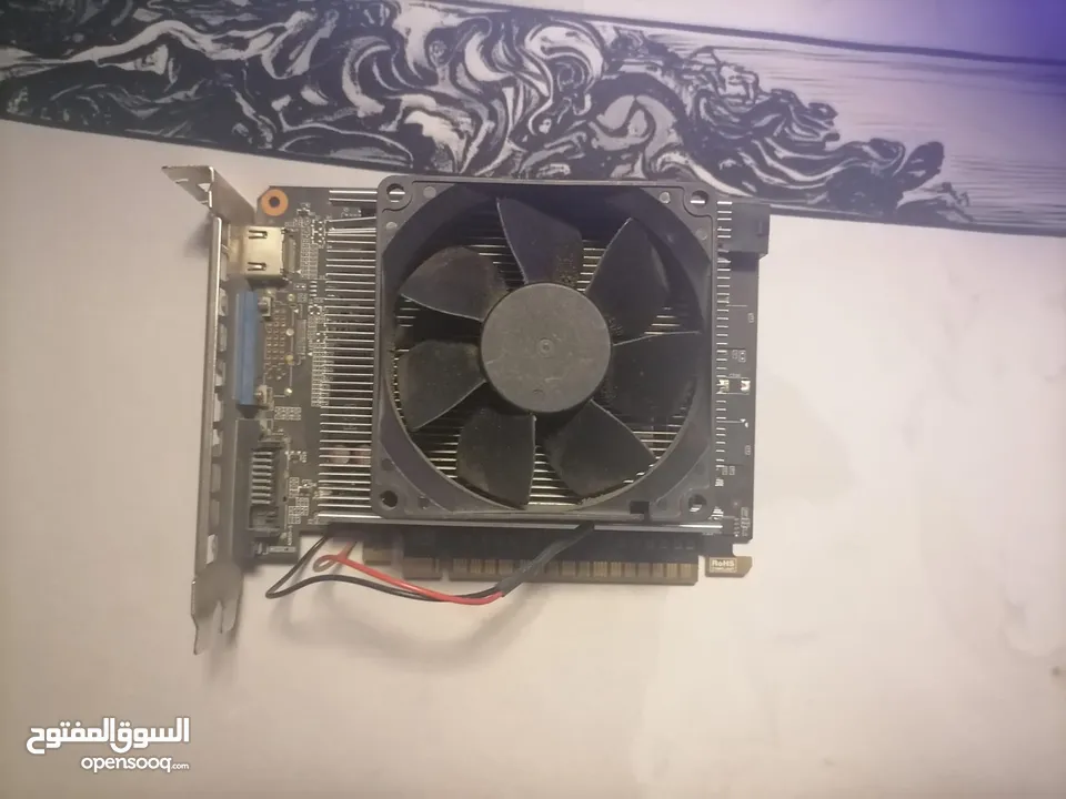 قطع كرت شاشة ورام ومروحة معالج و معالج يباعن منفصلات او كلهم