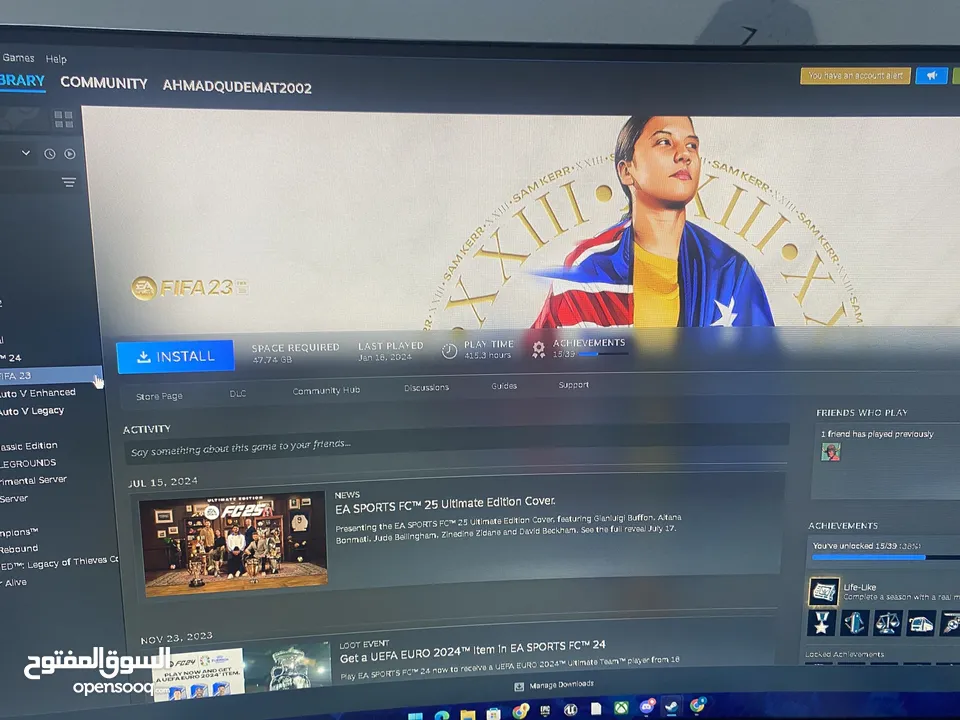 عرض ناري! PC جيمنغ + حساب ستيم + ماوس وكيبورد جيمنغ فقط بـ 180