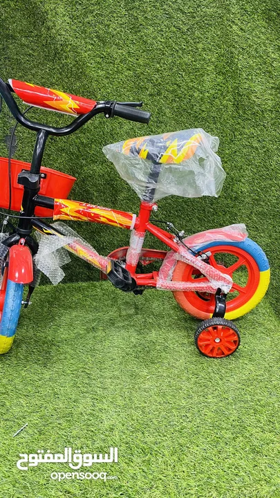 عرض خاص على الدراجة الهوائية عجلات بلاستيك واسفنج للاطفال من عمر 3 سنوات لغاية 5 سنوات