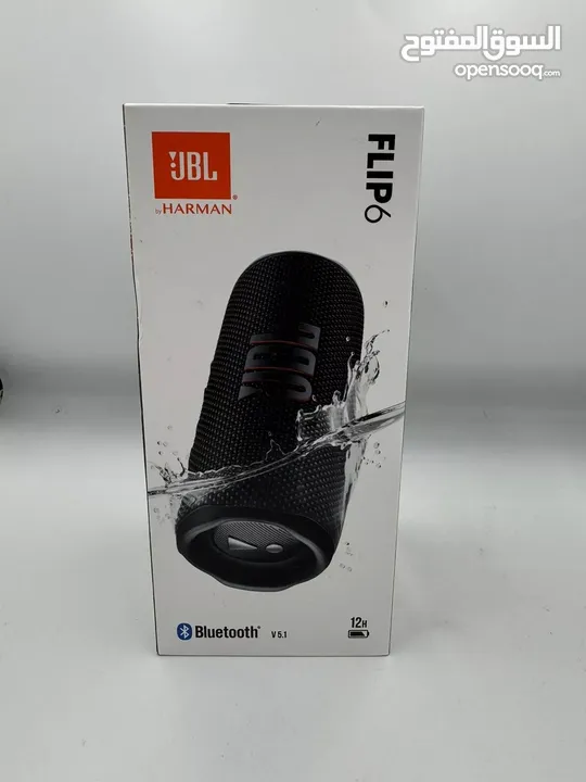 سماعة مكبر صوت سبيكر بلوتوث الغنية عن التعريف JBL HARMAN FLIP 6 مقاوم للماء والغبار