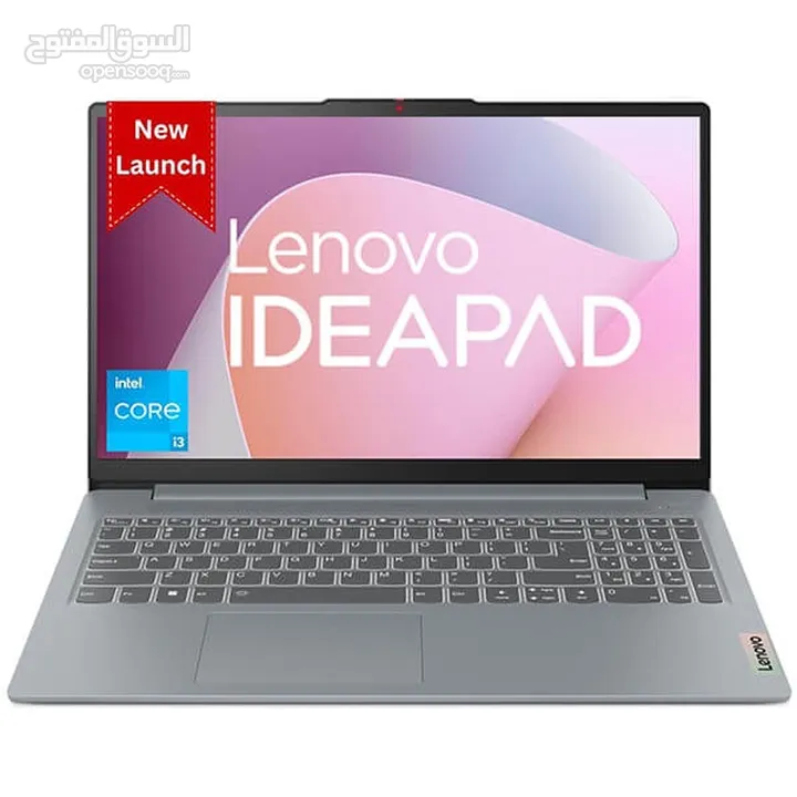لابتوب LENOVO SLIM 3 CORE I3  جيل 13 +SSD +8GB RAM اعلى فئه جديد بسعر مغري لفتره محدوده وبسعر حرق