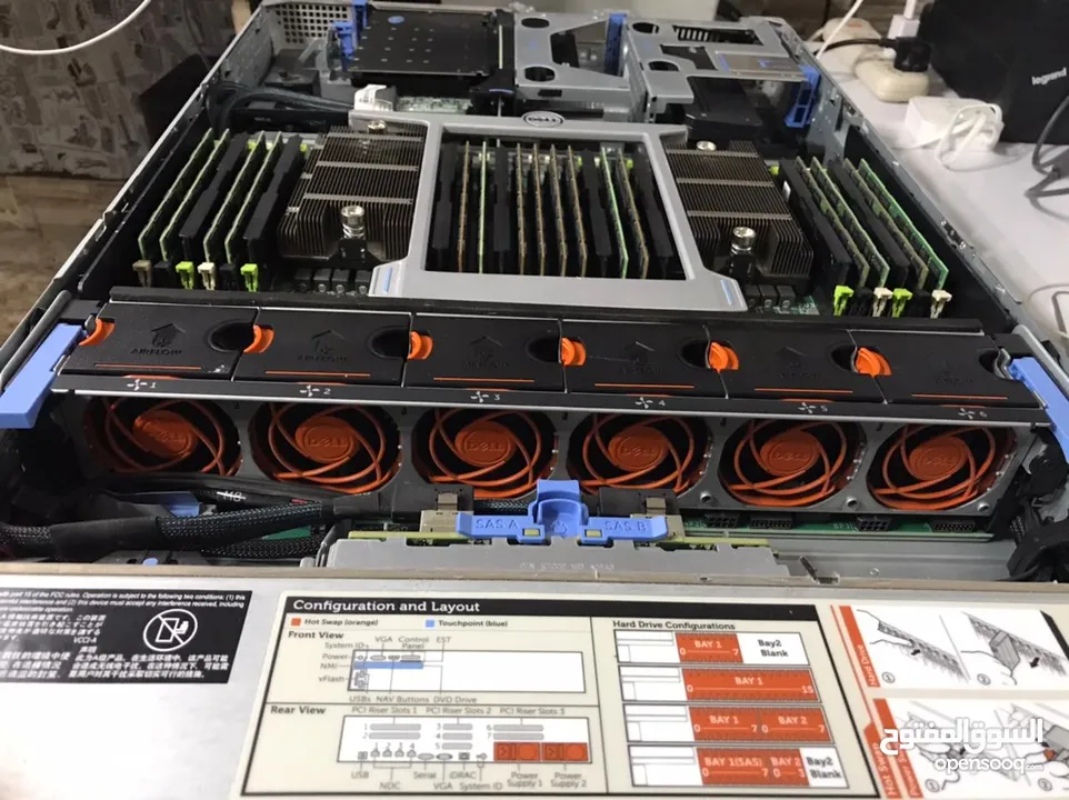 سيرفر Dell بمواصفات ضخمة للبيع - Dell Poweredge r820 مستخدم خفيف جدا