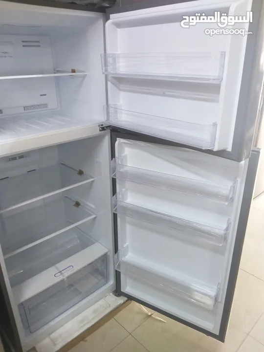 ثلاجة جنرال ديلوكس استوك حجم 420 لتر لون استيل توفير عالي كهرباء