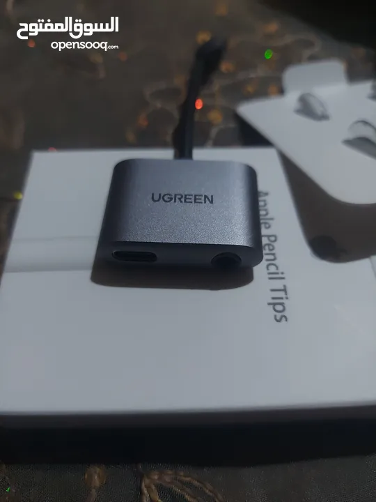 رؤوس اقلام ابل  Apple أصلية + Adapter Type C
