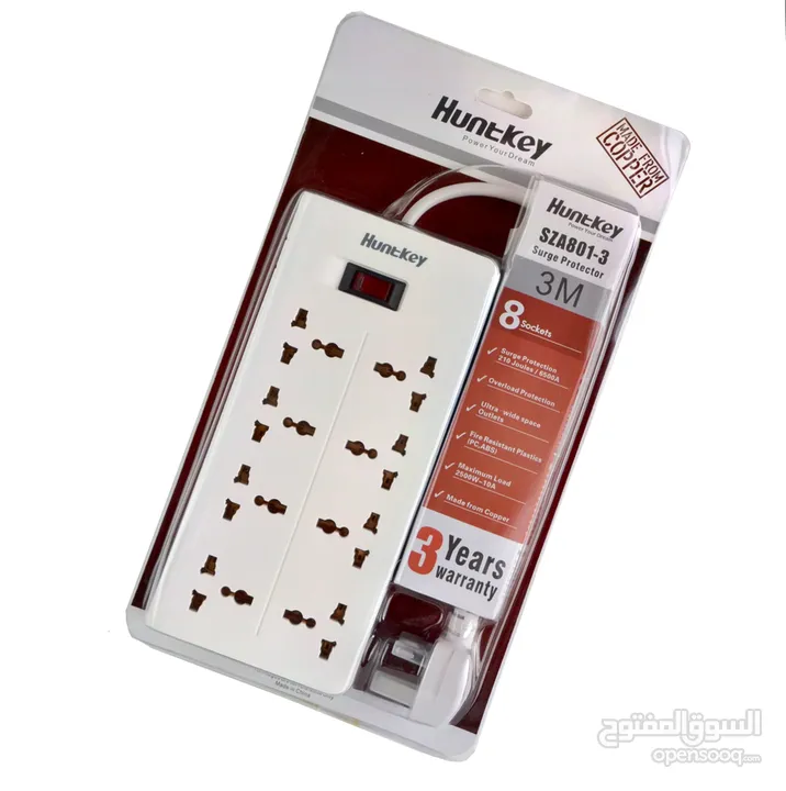 وصلة كهرباء ماركة Huntkey 3M