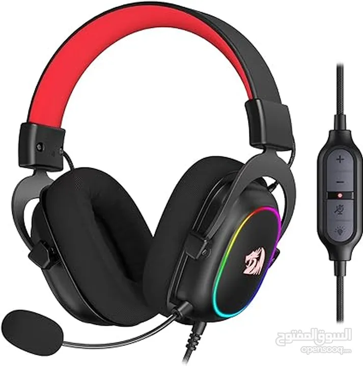 Redragon H510 Zeus-X RGB Wired Gaming Headset - 7.1 Surround Sound سماعة ريدراجون اصلية مكفولة