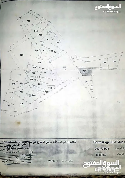 ارض للبيع في المفرق مساحتها 2دونم