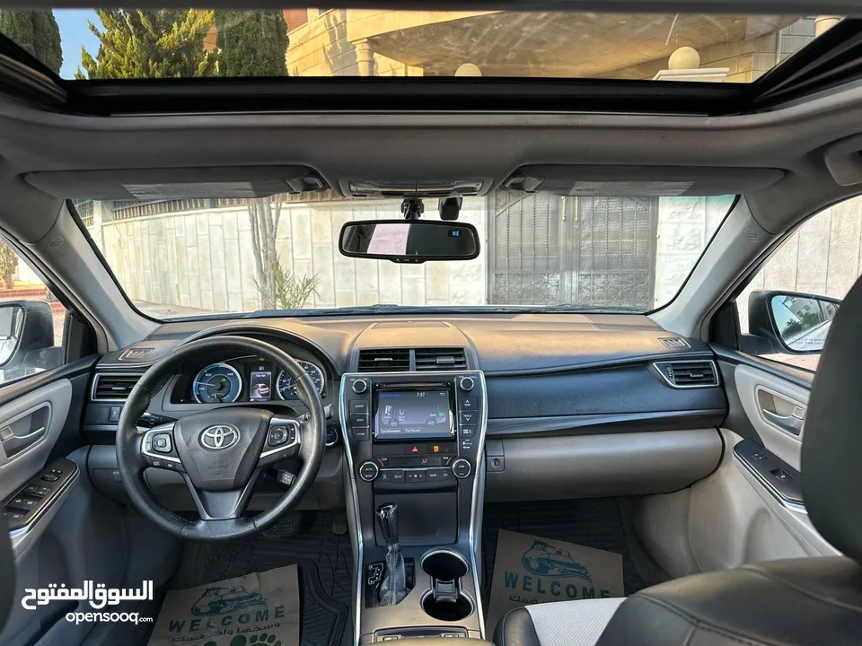 تويوتا كامري 2015 فل كامل اعلى صنف فحص 7 جيد كلين تايتل ولا ملاحظة ولم تعمل تطبيقات بطارية من الشركة