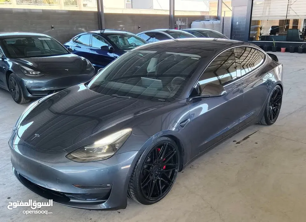 Tesla model 3 ديول موتور 2022  فحص كامل  ديول موتور - عداد 32 الف مايل