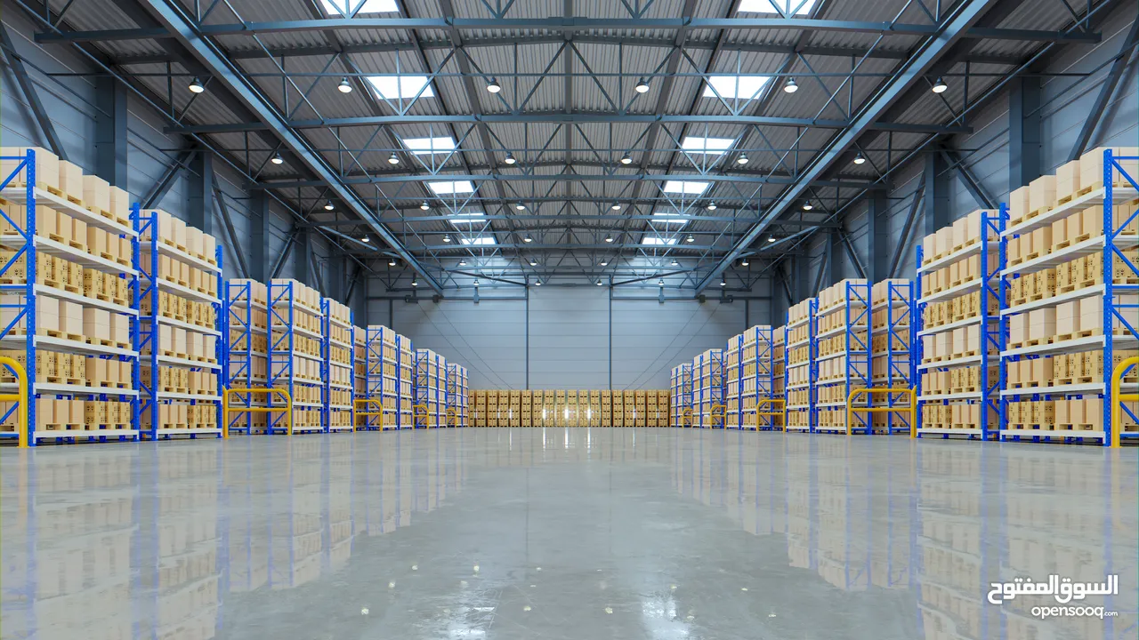 للايجار مخزن غذائى بالشويخ مساحة 2000 متر   For rent: Food storage warehouse in Shuwaikh area,