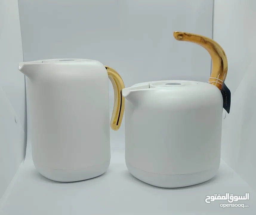 أطقم ضيافة تقديم قهوة/شاي السيف (طقم صواني طوفريات فناجين ترامس براد سخان)