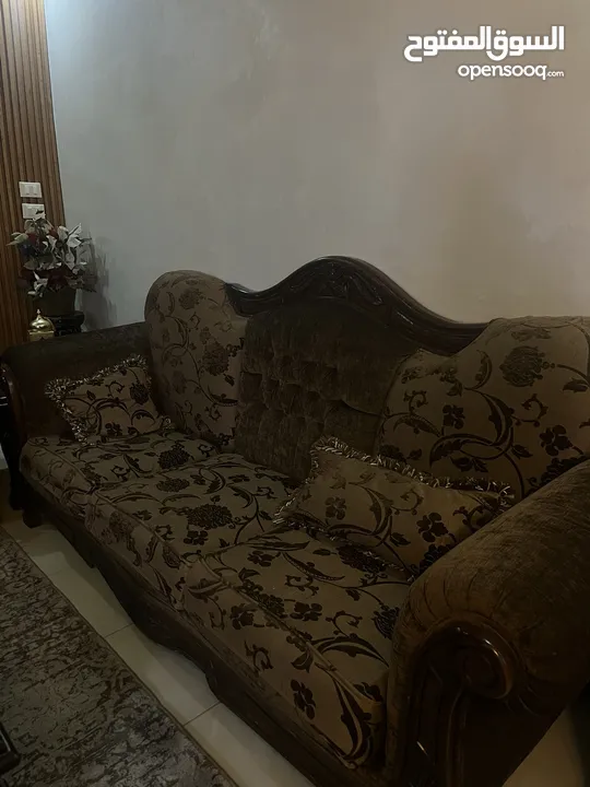 طقم كنب بني