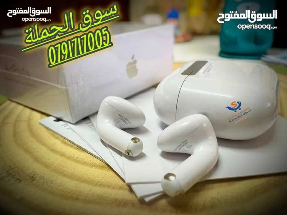 أختار الأصلي وريح راسك النسخة الأحدث والأقوى  بطارية تصل إلى 5ساعات من الأستخدام Apple AirPods 4 AN