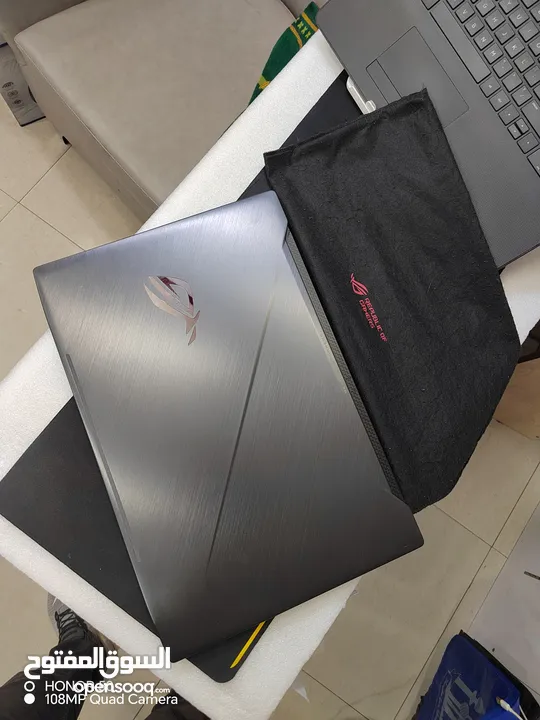 Asus rog strix gaming core i7 8750HQ 8 generation Ram 32 ddr4 2 Hard ssd gtx 6gاسوس روج جمينج ثامن