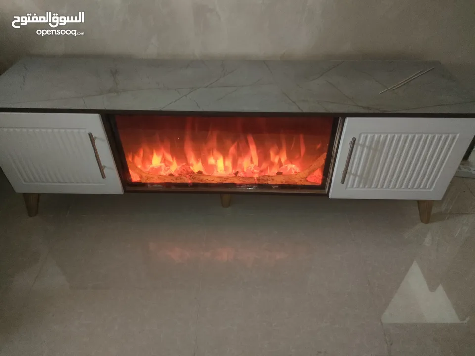 طاولة شاشة +خزانة أحذية +طاولة مجلس+اربع قطع جانبية