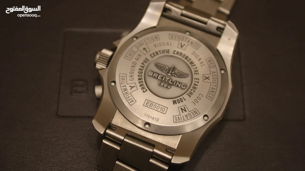 Breitling Cockpit B50 Professional EB5010 Black Dial Titanium full set box paper