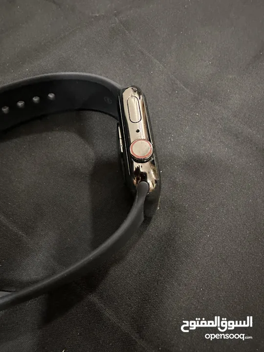 ‏Apple Watch Series 7 – ستانلس ستيل 45mm – GPS + Cellular – Graphite