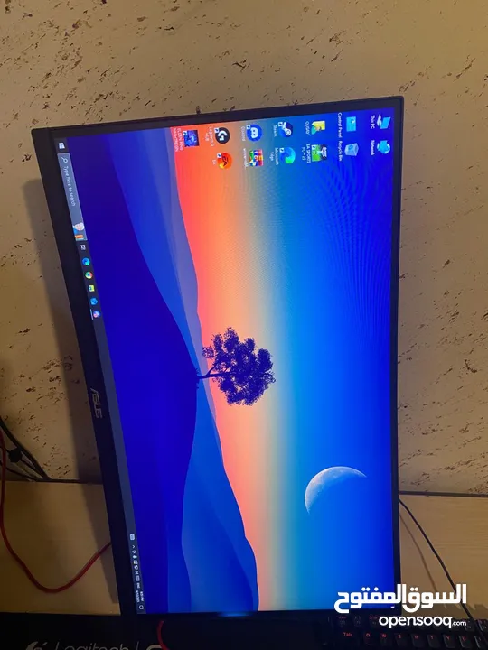 جهاز مستعمل نظيف بحالة الوكالة  مع شاشة  Asus TUF GAMIG