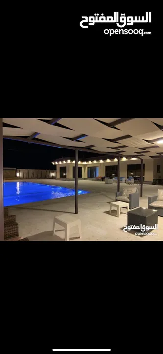 (مزرعه للايجار اليومي والحفلات اكبر بركه سباحه بالمنطقه 4 غرف نوم طريق المطار بالقرب من المطار