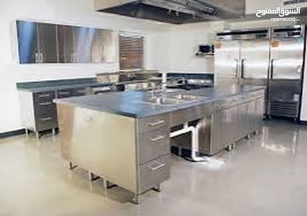 Stainless steel commercial kitchen equipment & exhaust Duct