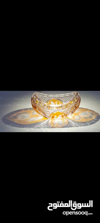Crystal Egermann كريستال تشيكي ماركة   مزينة بطبقة سميكة من ماء الذهب Egermann