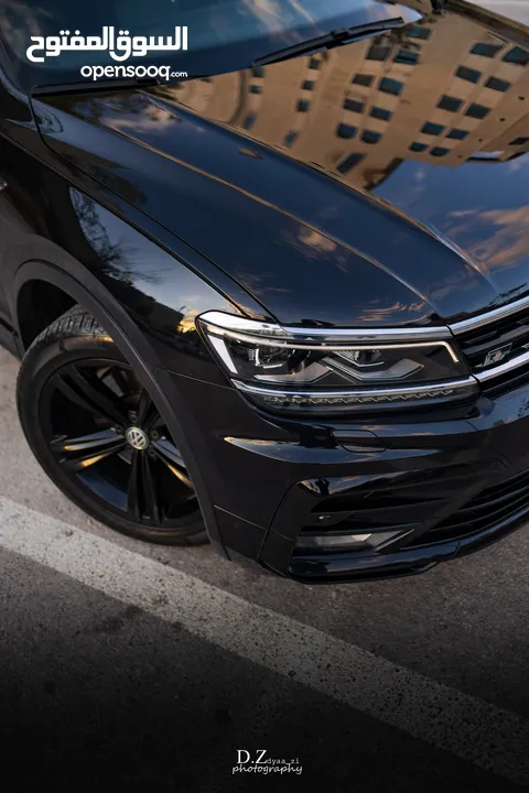 VW TIGUAN R_LINE  2000CC GASOLINE  4X4  امكانية البيع بدفعة اولى والباقي لغاية 4سنوات =48 شهر