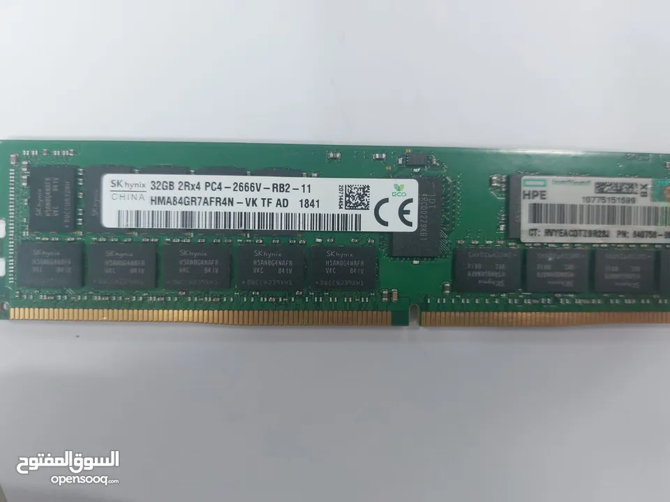 RAM SERVER  MEMORY 32G  2666V رامات سيرفر بعدة احجام ..