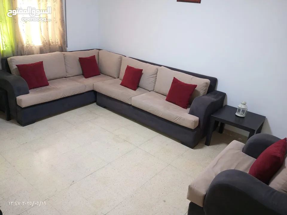 كورنر للبيع سبعة مقاعد وجه قابل للفك و الغسيل