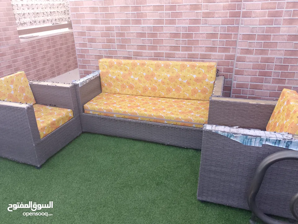 كنب حديقة راتان