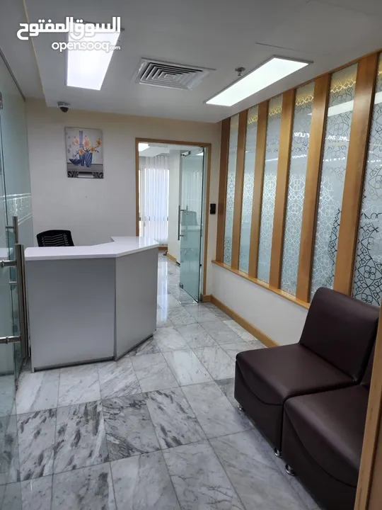For Rent Fully Furnished Office Area At Al Jasmin Complex In Al Khuwair
