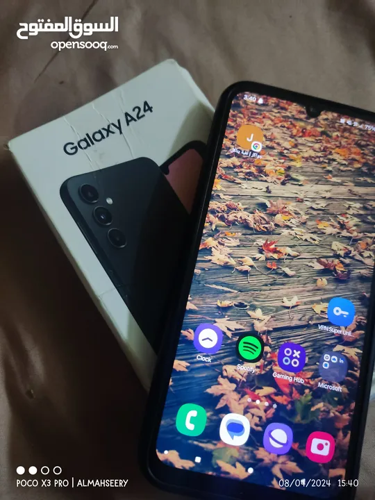 تلفونين سامسونج a24 و poco x3 pro