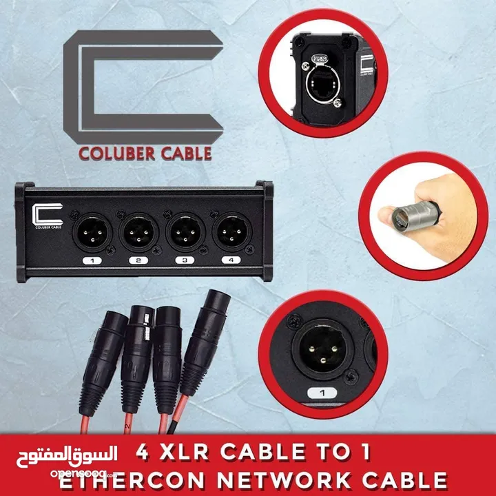 XLR Over Cat5 4 Channel 3-Pin Male Female to Single Ethernet