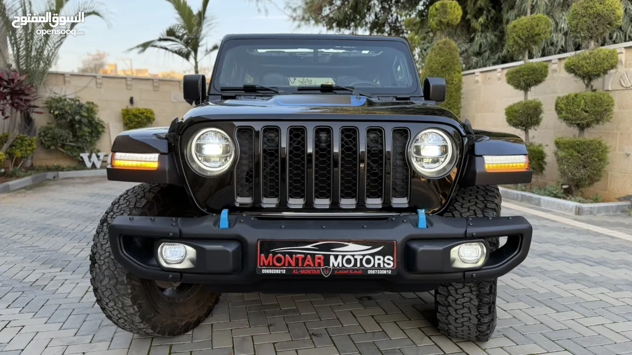 جيب رابيكون ترخيص 2022 محرك 2000 هايبرد plugin/يقطع على الشحنه 30 كيلو 375 حصان