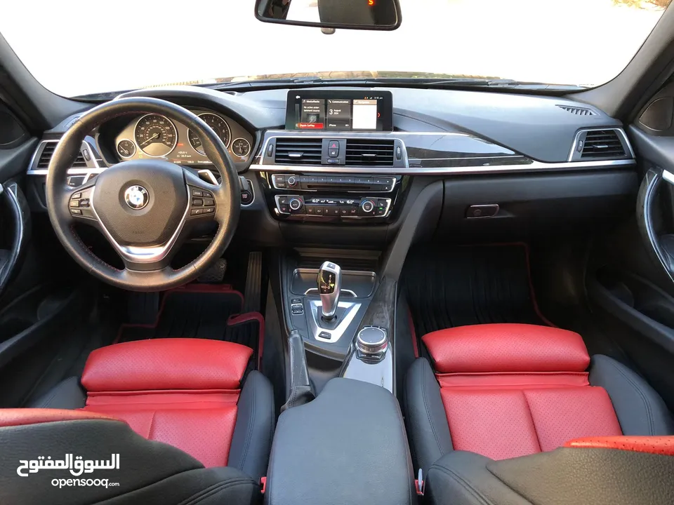 سيارة bmw 330 موديل 2018 لون اسود ملوكي اعلى صنف 7 جيد